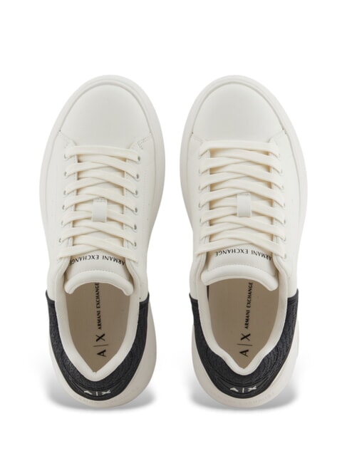 SUPER MINI-TUMBLED Baskets blanc cass&eacute; + noir - Chaussures Femme