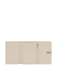 FURLA IRIDE Portefeuille compact en cuir int&eacute;rieur gris-beige et sable. - Portefeuilles Femme - 4