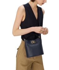 FURLA AMELIA Petit sac seau, &agrave; main bleu encre - Sacs pour Femme - 2