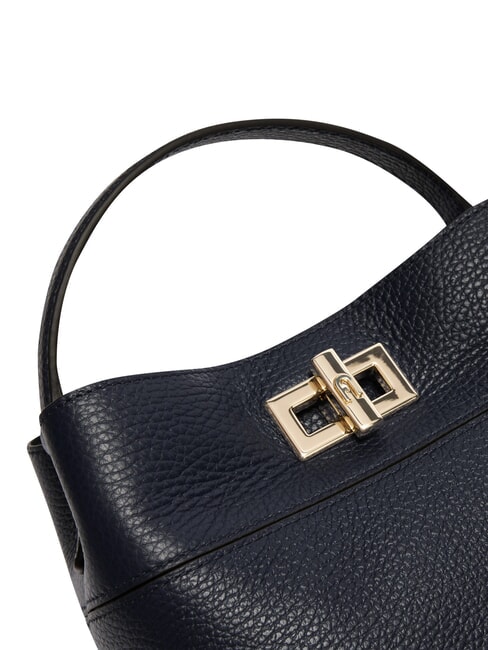 AMELIA Petit sac seau, &agrave; main bleu encre - Sacs pour Femme