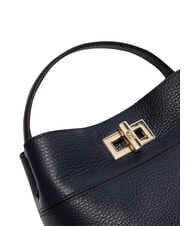 FURLA AMELIA Petit sac seau, &agrave; main bleu encre - Sacs pour Femme - 4