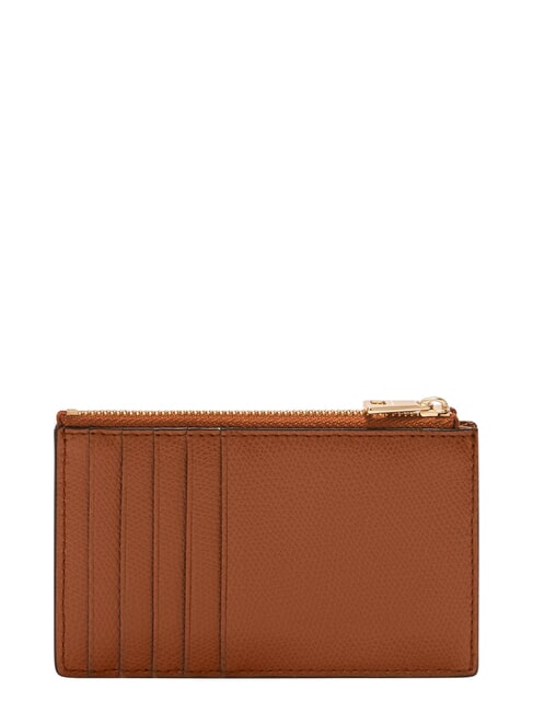 CAMELIA Portefeuille plat en cuir Cognac - Portefeuilles Femme