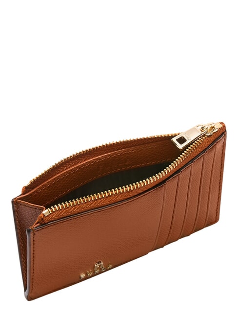 CAMELIA Portefeuille plat en cuir Cognac - Portefeuilles Femme