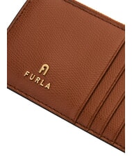 FURLA CAMELIA Portefeuille plat en cuir Cognac - Portefeuilles Femme - 4
