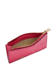 FURLA CAMELIA Portefeuille plat en cuir rose velours - Portefeuilles Femme - 3