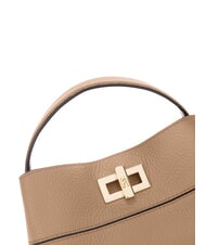 FURLA AMELIA Petit sac seau, &agrave; main caramel au beurre - Sacs pour Femme - 4