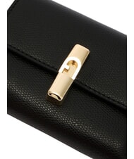FURLA IRIDE Portefeuille compact en cuir Noir - Portefeuilles Femme - 4