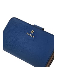 FURLA CAMELIA Portefeuille femme en cuir indigo+corolle int. - Portefeuilles Femme - 4