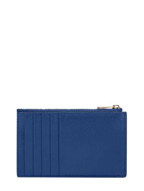 CAMELIA Portefeuille plat en cuir indigo - Portefeuilles Femme