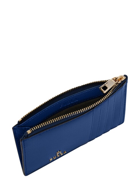 CAMELIA Portefeuille plat en cuir indigo - Portefeuilles Femme