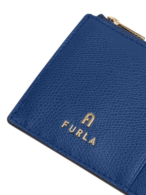 CAMELIA Portefeuille plat en cuir indigo - Portefeuilles Femme