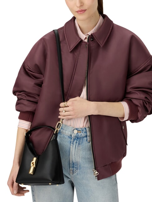 IRIDE Mini sac bandouli&egrave;re en cuir Noir - Sacs pour Femme