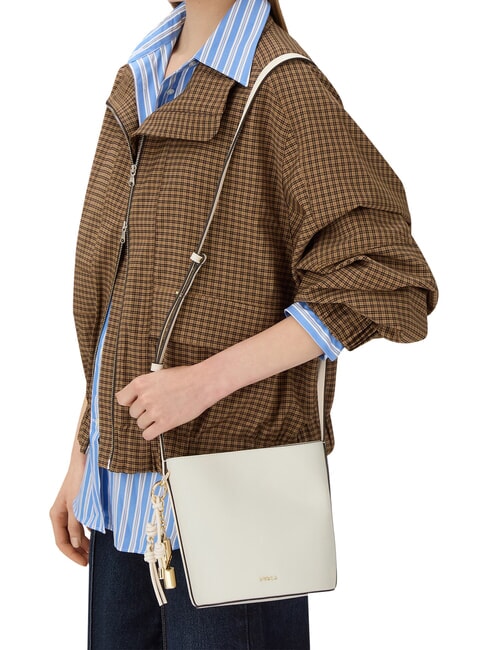 ROXIE Sac seau bandouli&egrave;re en cuir Ares CR&Egrave;ME - Sacs pour Femme