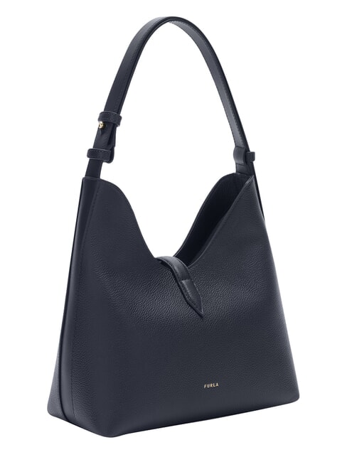 GOCCIA Sac bandouli&egrave;re en cuir bleu encre - Sacs pour Femme