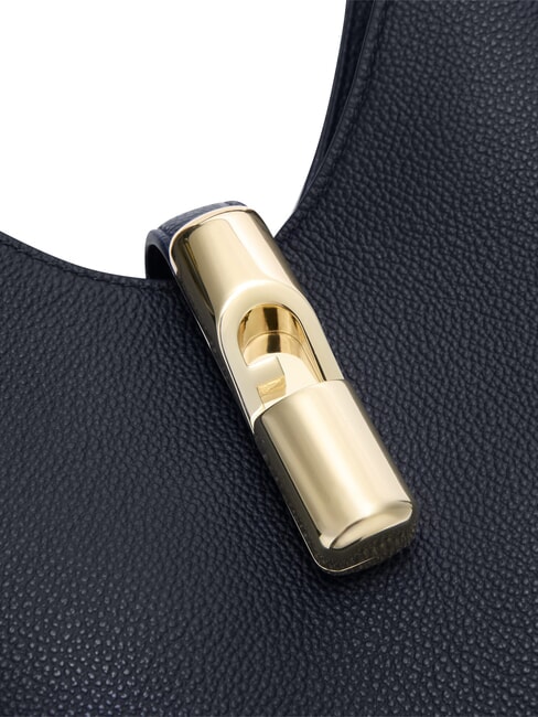 GOCCIA Sac bandouli&egrave;re en cuir bleu encre - Sacs pour Femme