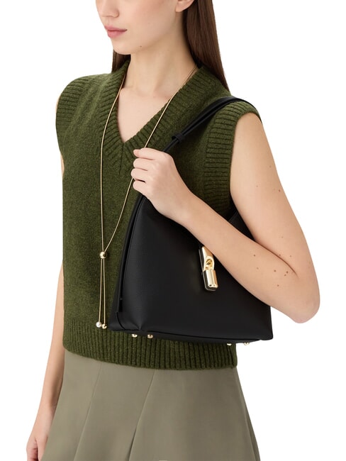 GOCCIA Sac bandouli&egrave;re en cuir Noir - Sacs pour Femme