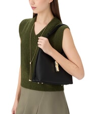 FURLA GOCCIA Sac bandouli&egrave;re en cuir Noir - Sacs pour Femme - 2