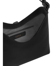 FURLA GOCCIA Sac bandouli&egrave;re en cuir Noir - Sacs pour Femme - 7