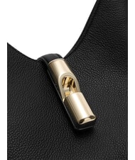 FURLA GOCCIA Sac bandouli&egrave;re en cuir Noir - Sacs pour Femme - 8