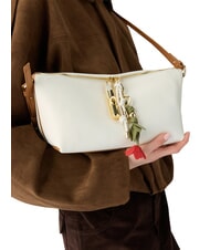 FURLA DEBBY Sac bandouli&egrave;re en cuir cr&egrave;me + brandy - Sacs pour Femme - 4