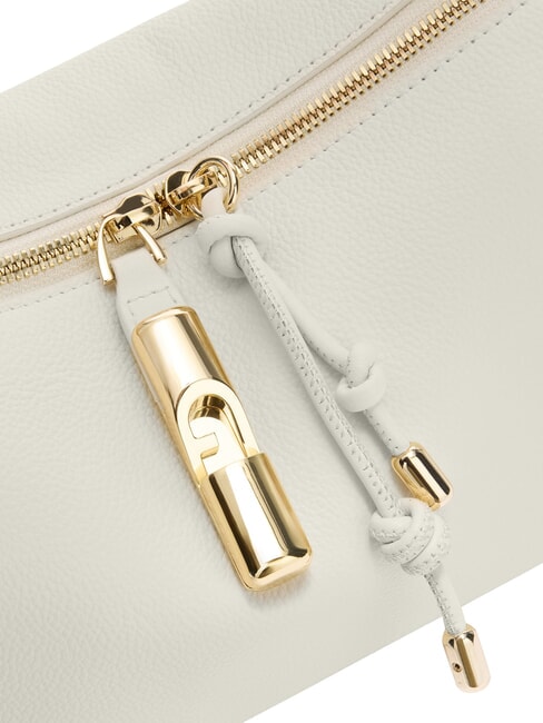 DEBBY Sac bandouli&egrave;re en cuir cr&egrave;me + brandy - Sacs pour Femme