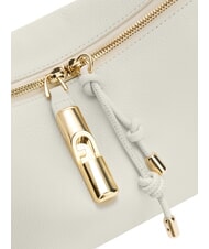 FURLA DEBBY Sac bandouli&egrave;re en cuir cr&egrave;me + brandy - Sacs pour Femme - 7