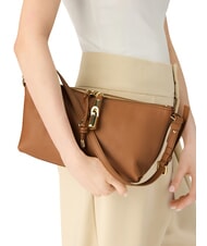 FURLA DEBBY Sac bandouli&egrave;re en cuir Brandy - Sacs pour Femme - 3