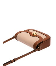 FURLA MOONLIGHT Mini sac bandouli&egrave;re en cuir tons cognac - Sacs pour Femme - 4