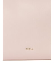 FURLA TONIE Petit sac en cuir avec bandouli&egrave;re rose poudr&eacute; - Sacs pour Femme - 4