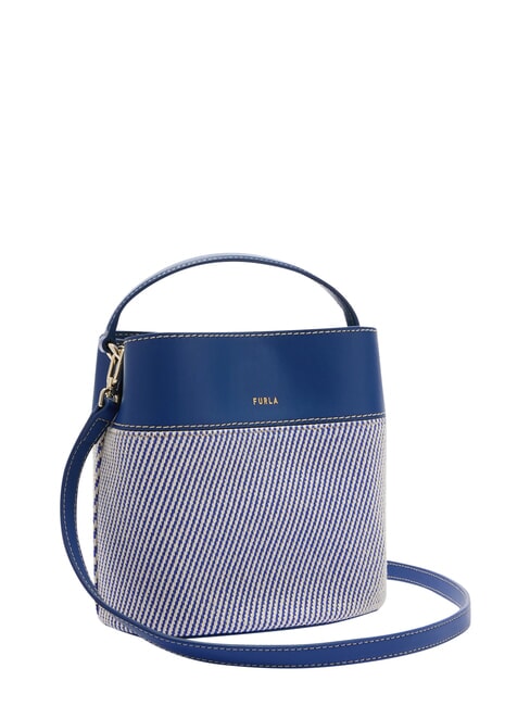 AMELIA Petit sac seau, &agrave; main tons indigo - Sacs pour Femme