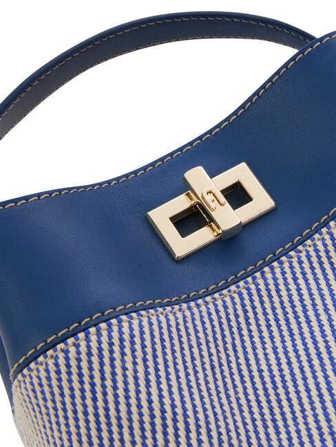 AMELIA Petit sac seau, &agrave; main tons indigo - Sacs pour Femme