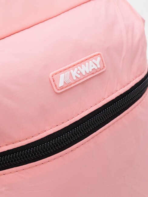 LAON Petit sac &agrave; dos en nylon g&eacute;ranium rose - Sacs &agrave; dos pour l'&Eacute;cole & les Loisirs