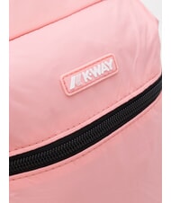 KWAY LAON Petit sac &agrave; dos en nylon g&eacute;ranium rose - Sacs &agrave; dos pour l'&Eacute;cole & les Loisirs - 4