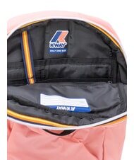 KWAY LAON Petit sac &agrave; dos en nylon g&eacute;ranium rose - Sacs &agrave; dos pour l'&Eacute;cole & les Loisirs - 5