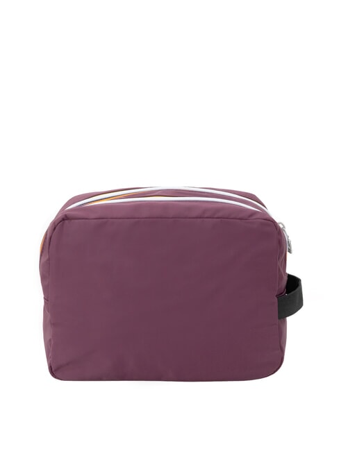 ALBAS Trousse de beaut&eacute; double zip avec poches vin violet mauve - Trousses