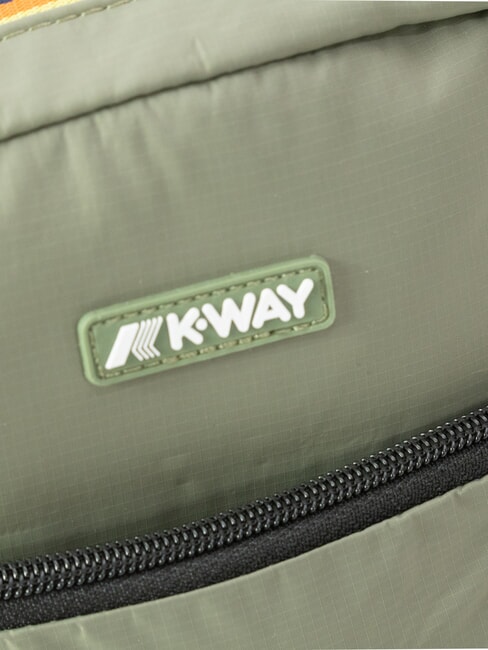 ERLOY Sac en nylon avec poche lichen vert - Sacs en Bandouli&egrave;res pour Homme