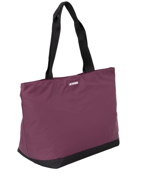 CLERE Sac fourre-tout &agrave; bandouli&egrave;re vin violet mauve - Sacs pour Femme