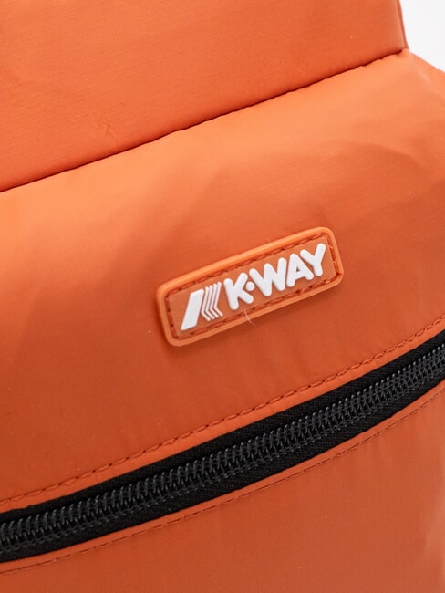 LAON Petit sac &agrave; dos en nylon brun orang&eacute; - Sacs &agrave; dos pour l'&Eacute;cole & les Loisirs