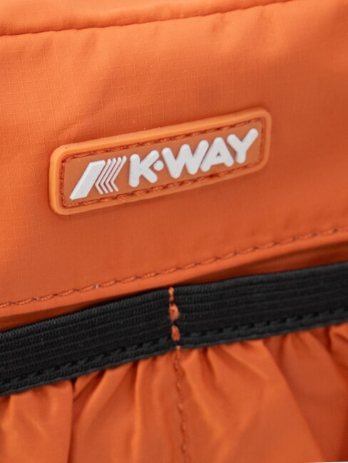 ALBAS Trousse de beaut&eacute; double zip avec poches brun orang&eacute; - Trousses