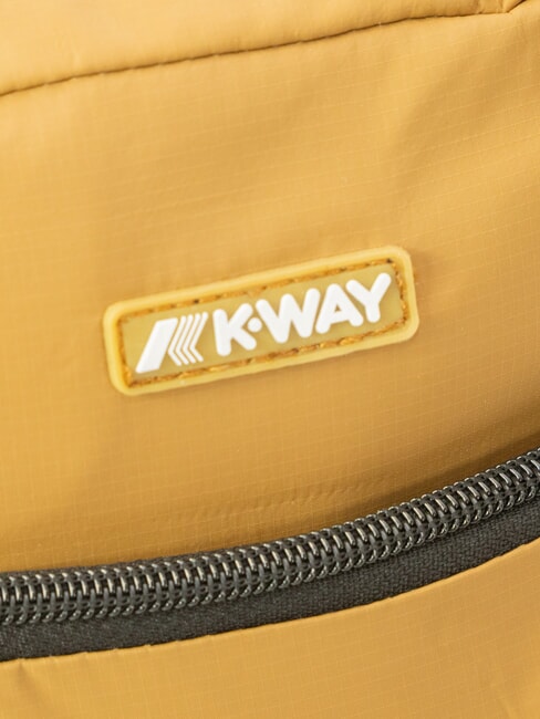 ERLOY Sac en nylon avec poche bistre brun - Sacs en Bandouli&egrave;res pour Homme