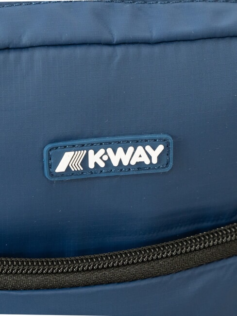 ERLOY Sac en nylon avec poche insigne bleu - Sacs en Bandouli&egrave;res pour Homme