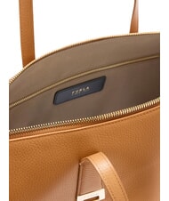 FURLA OLIVIA sac cabas bandouli&egrave;re en cuir tabac - Sacs pour Femme - 6