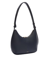 FURLA GOCCIA Sac bandouli&egrave;re en cuir martel&eacute; bleu encre - Sacs pour Femme - 4