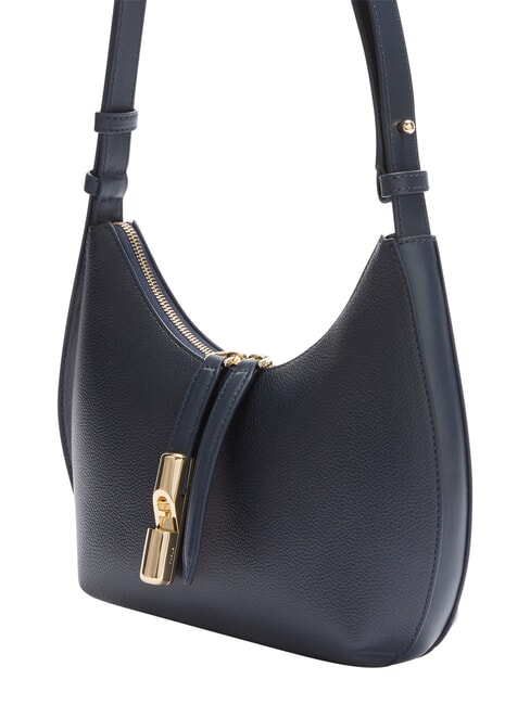 GOCCIA Sac bandouli&egrave;re en cuir martel&eacute; bleu encre - Sacs pour Femme