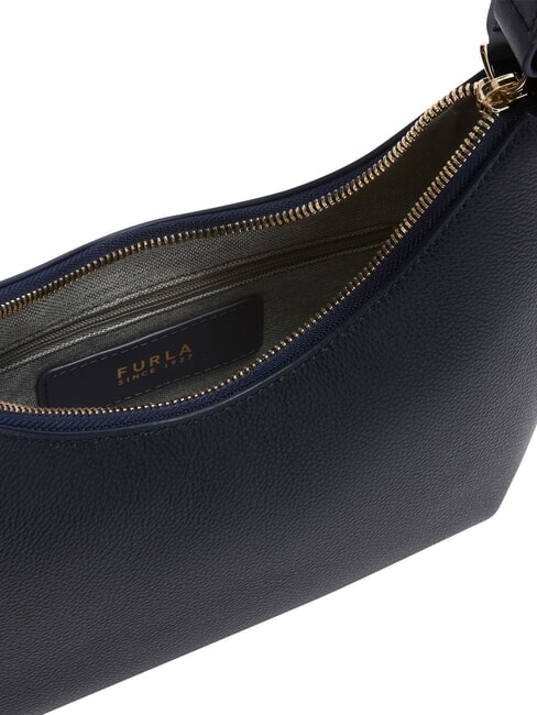 GOCCIA Sac bandouli&egrave;re en cuir martel&eacute; bleu encre - Sacs pour Femme