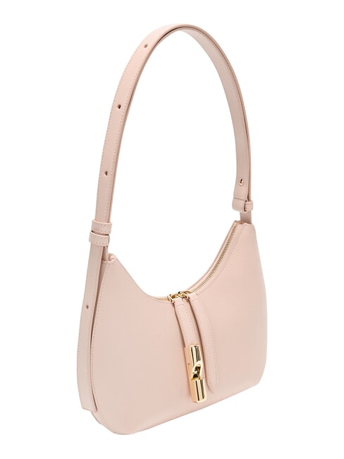 GOCCIA Sac bandouli&egrave;re en cuir martel&eacute; rose poudr&eacute; - Sacs pour Femme
