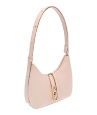 FURLA GOCCIA Sac bandouli&egrave;re en cuir martel&eacute; rose poudr&eacute; - Sacs pour Femme - 4