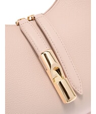 FURLA GOCCIA Sac bandouli&egrave;re en cuir martel&eacute; rose poudr&eacute; - Sacs pour Femme - 6