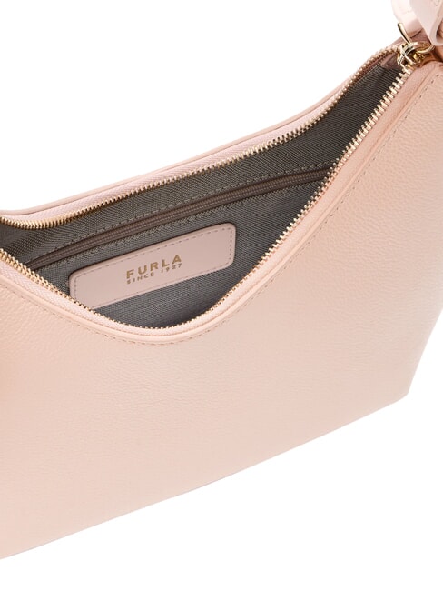 GOCCIA Sac bandouli&egrave;re en cuir martel&eacute; rose poudr&eacute; - Sacs pour Femme