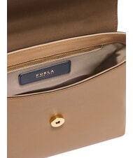 FURLA MOONLIGHT  Mini sac &agrave; main avec bandouli&egrave;re caramel au beurre - Sacs pour Femme - 4